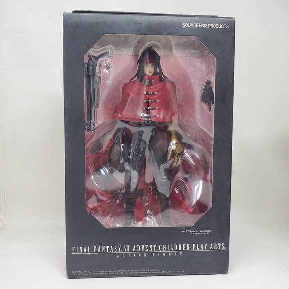 Final Fantasy VII Advent Children Play Arts Vincent Valentine Action Figure NEW - Picture 1 of 6